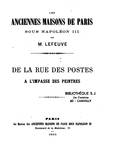 Les anciennes maisons de Paris sous Napoléon III (...)