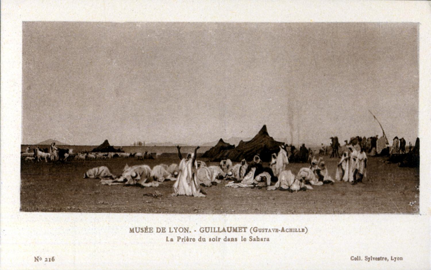 Musée de Lyon : Guillaumet, Gustave-Achille ; La Prière du soir dans le Sahara.
