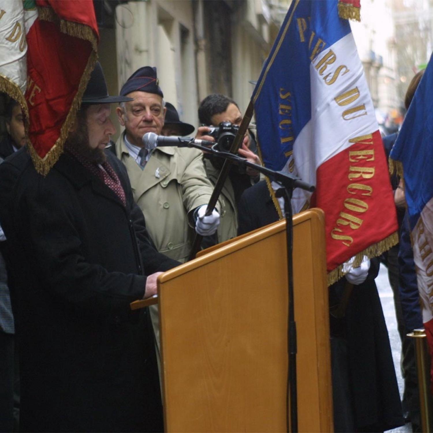 [Commémoration de la rafle de la rue Sainte-Catherine]