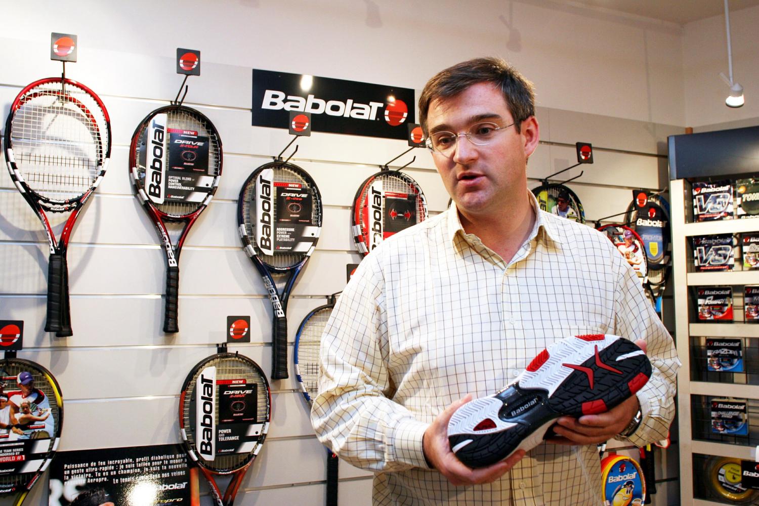 [Eric Babolat, PDG de l'entreprise Babolat]