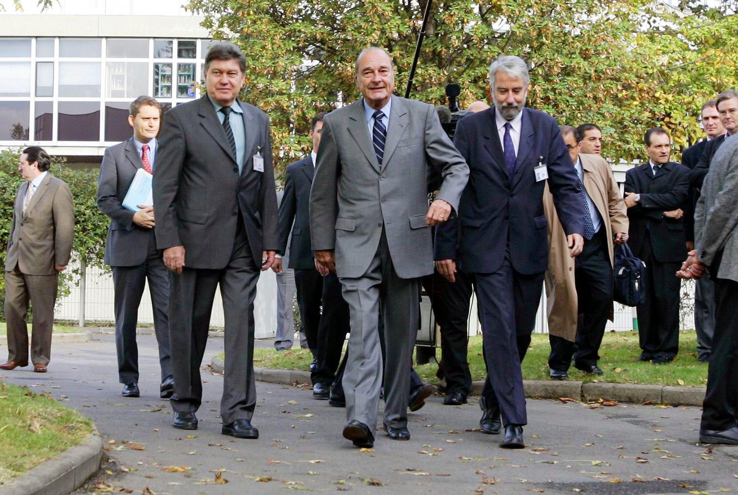[Le Président Jacques Chirac à Solaize : visite de l'Institut français du pétrole (IFP)]
