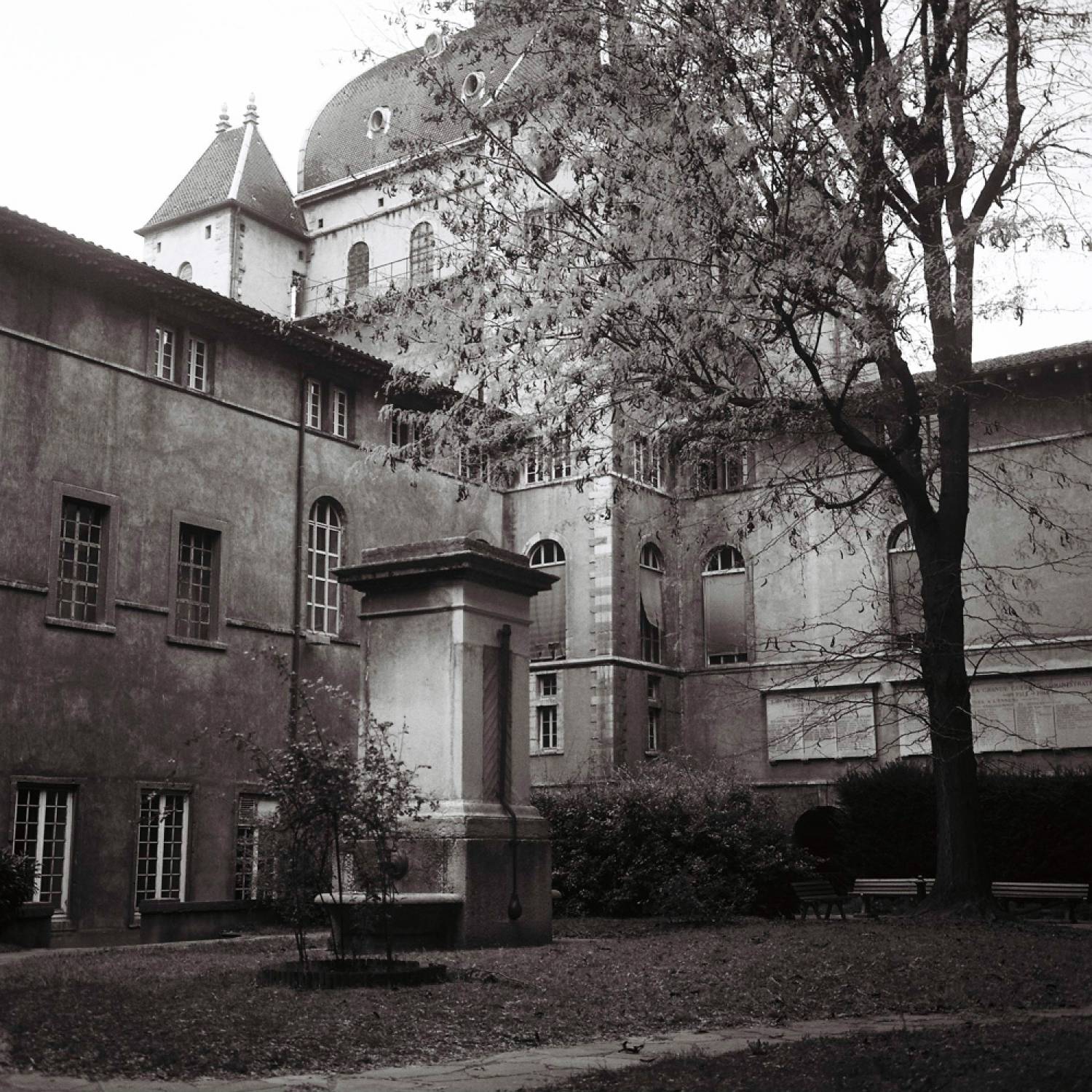 Un angle intérieur de l'hôtel Dieu