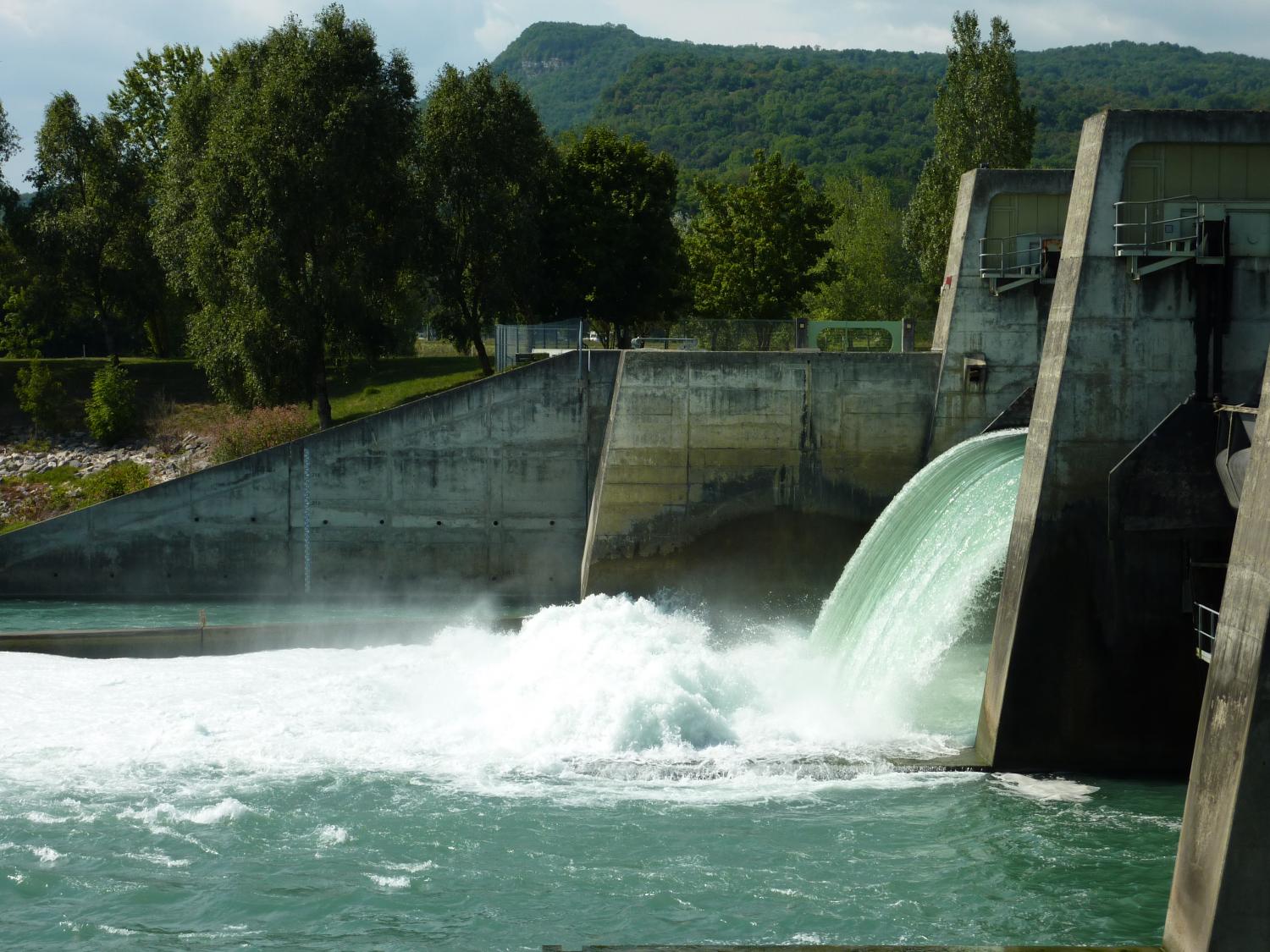 Barrage de Champagneux sur le Rhône