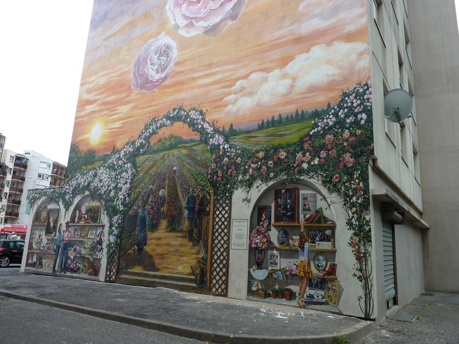 Fresque des Roses, Lyon 8e