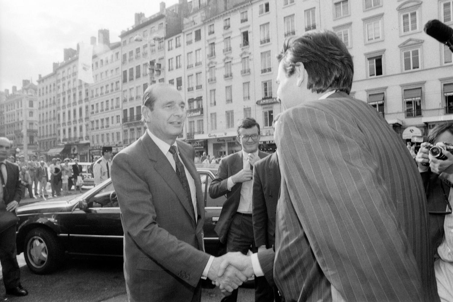 [V. Giscard d'Estaing et Jacques Chirac à Lyon]