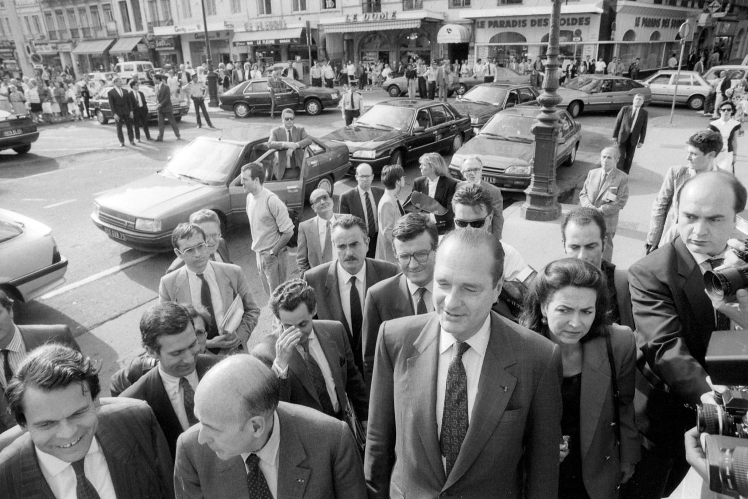 [V. Giscard d'Estaing et Jacques Chirac à Lyon]