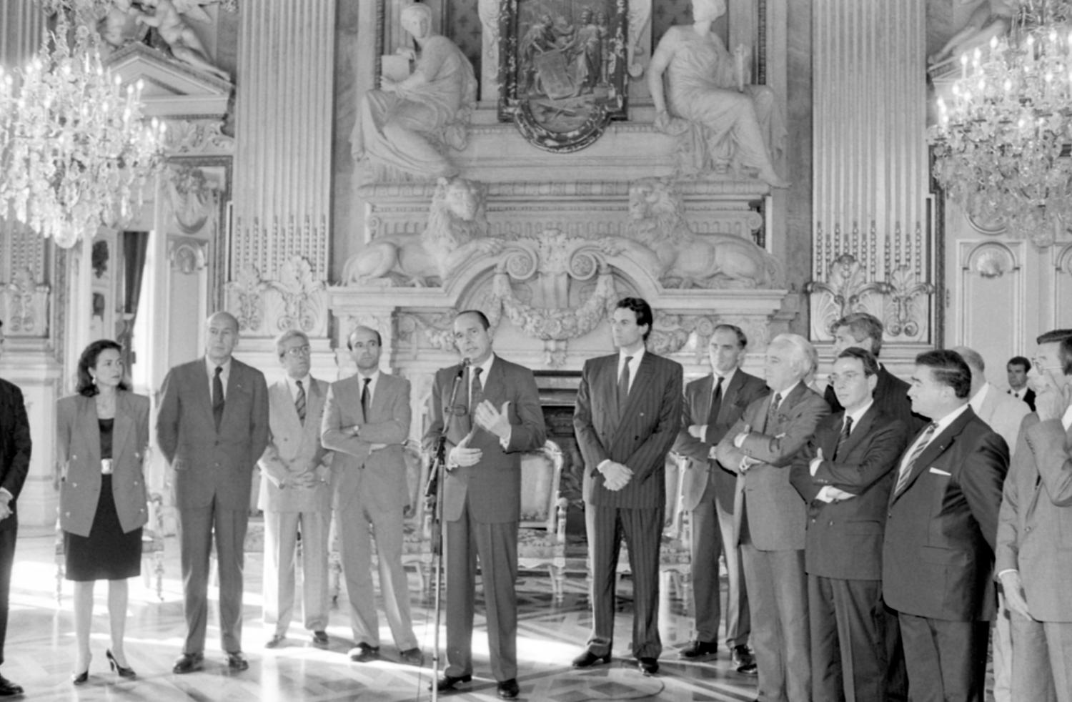 [V. Giscard d'Estaing et Jacques Chirac à Lyon]