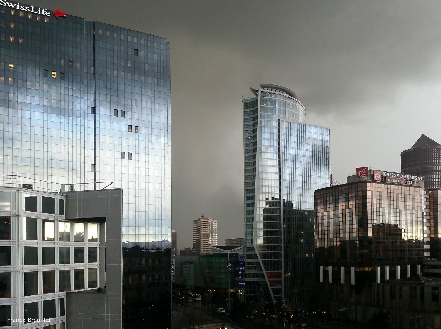 Ciel d'orage sur la Part-Dieu