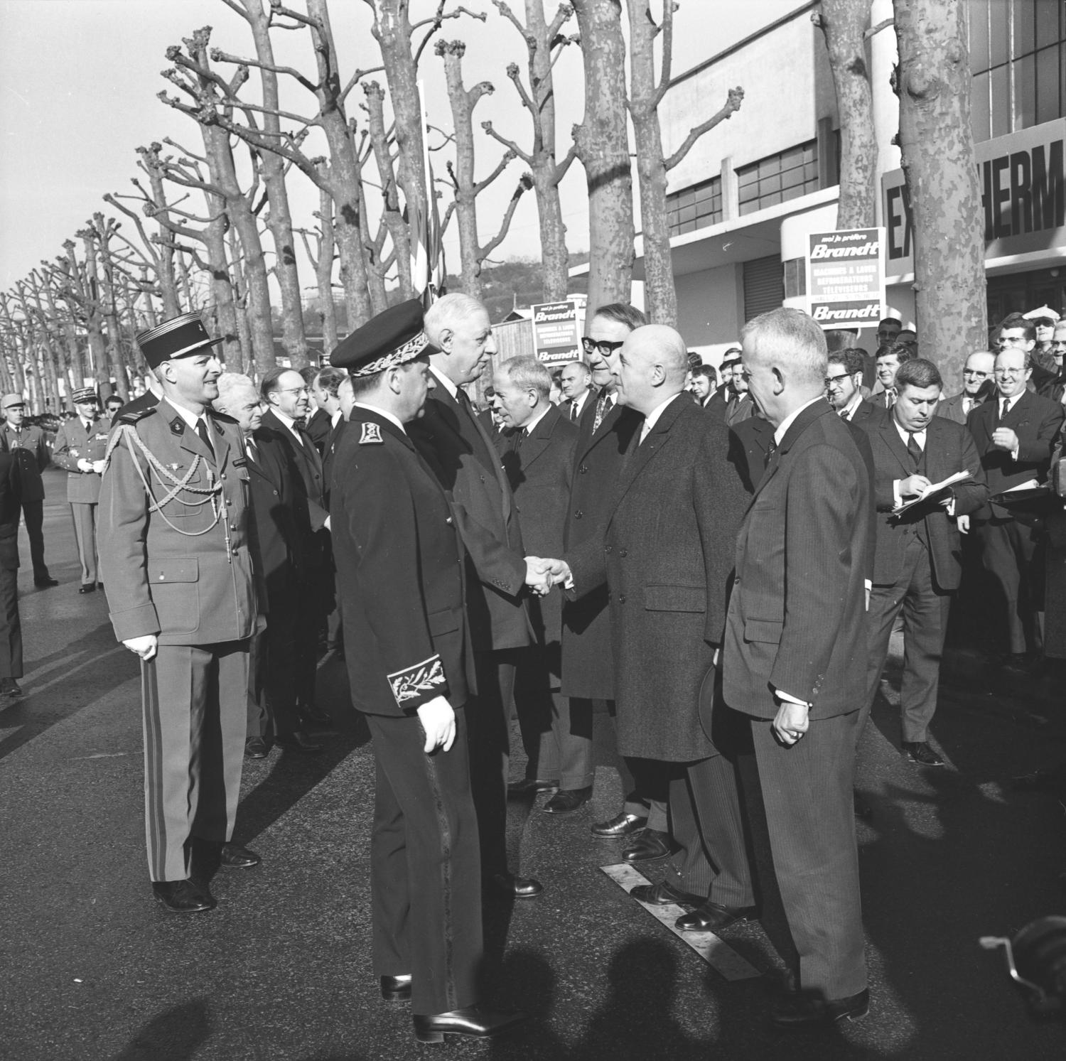 Inauguration de la Foire de Lyon par Charles de Gaulle