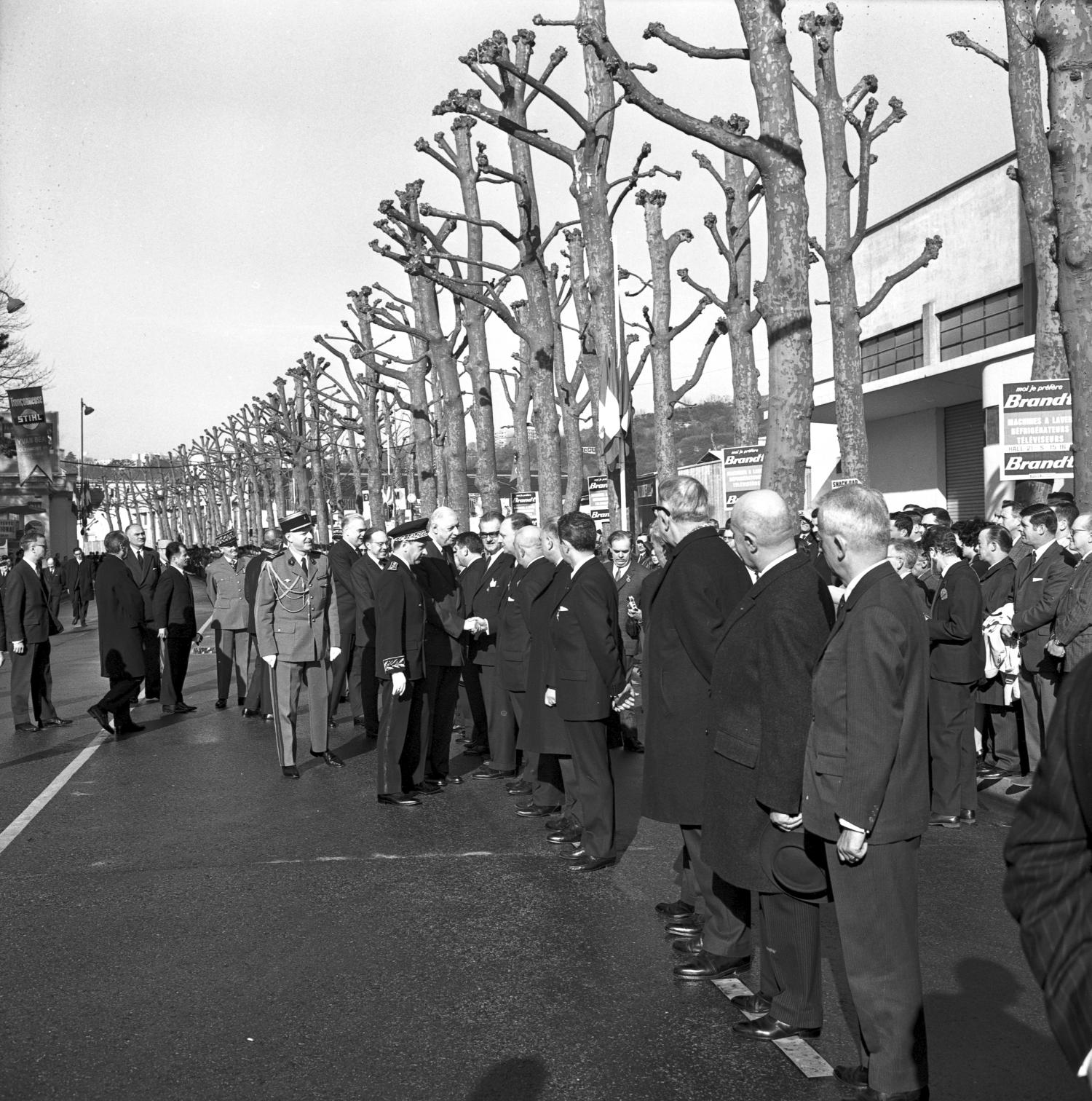 Inauguration de la Foire de Lyon par Charles de Gaulle