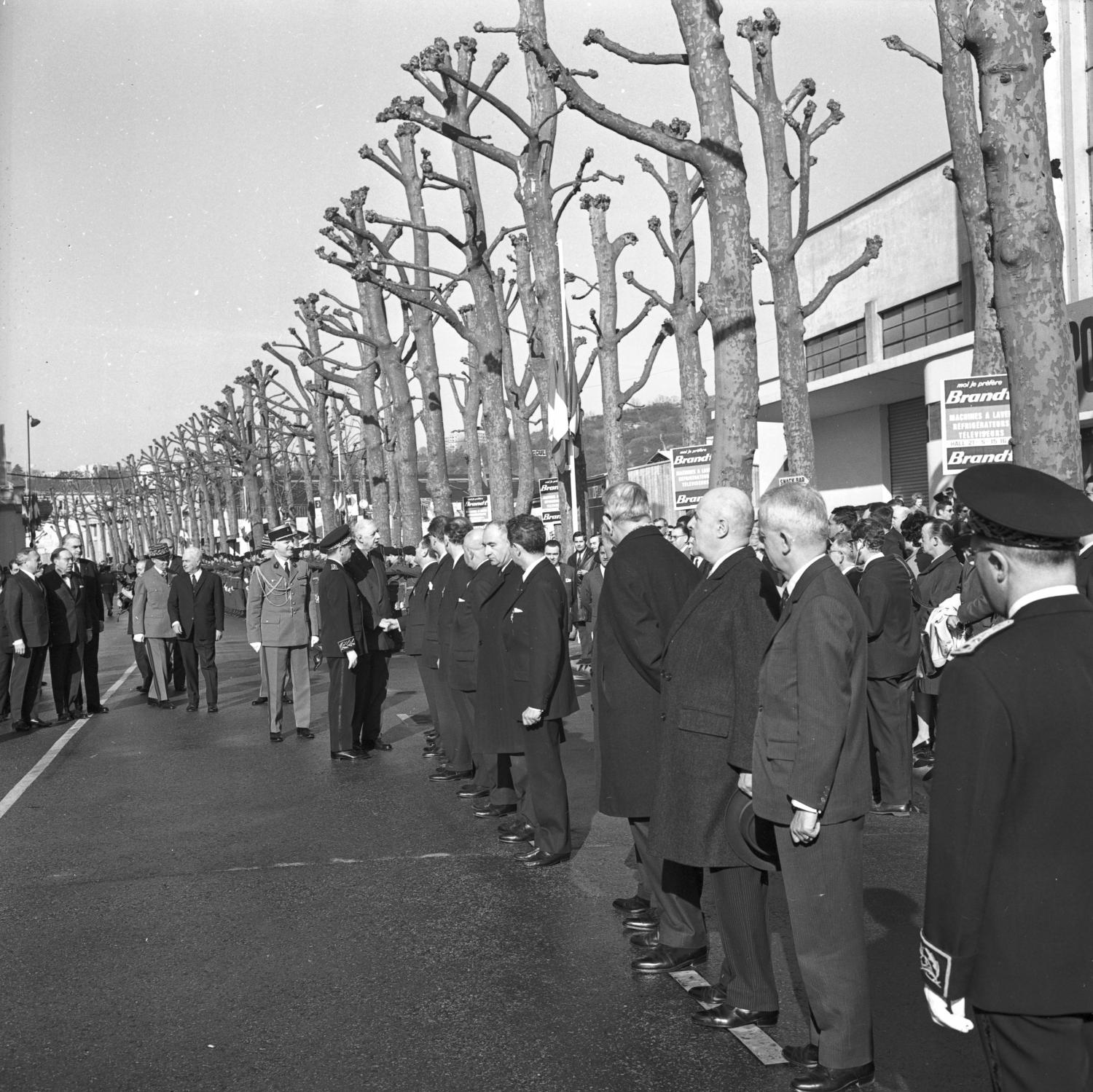 Inauguration de la Foire de Lyon par Charles de Gaulle