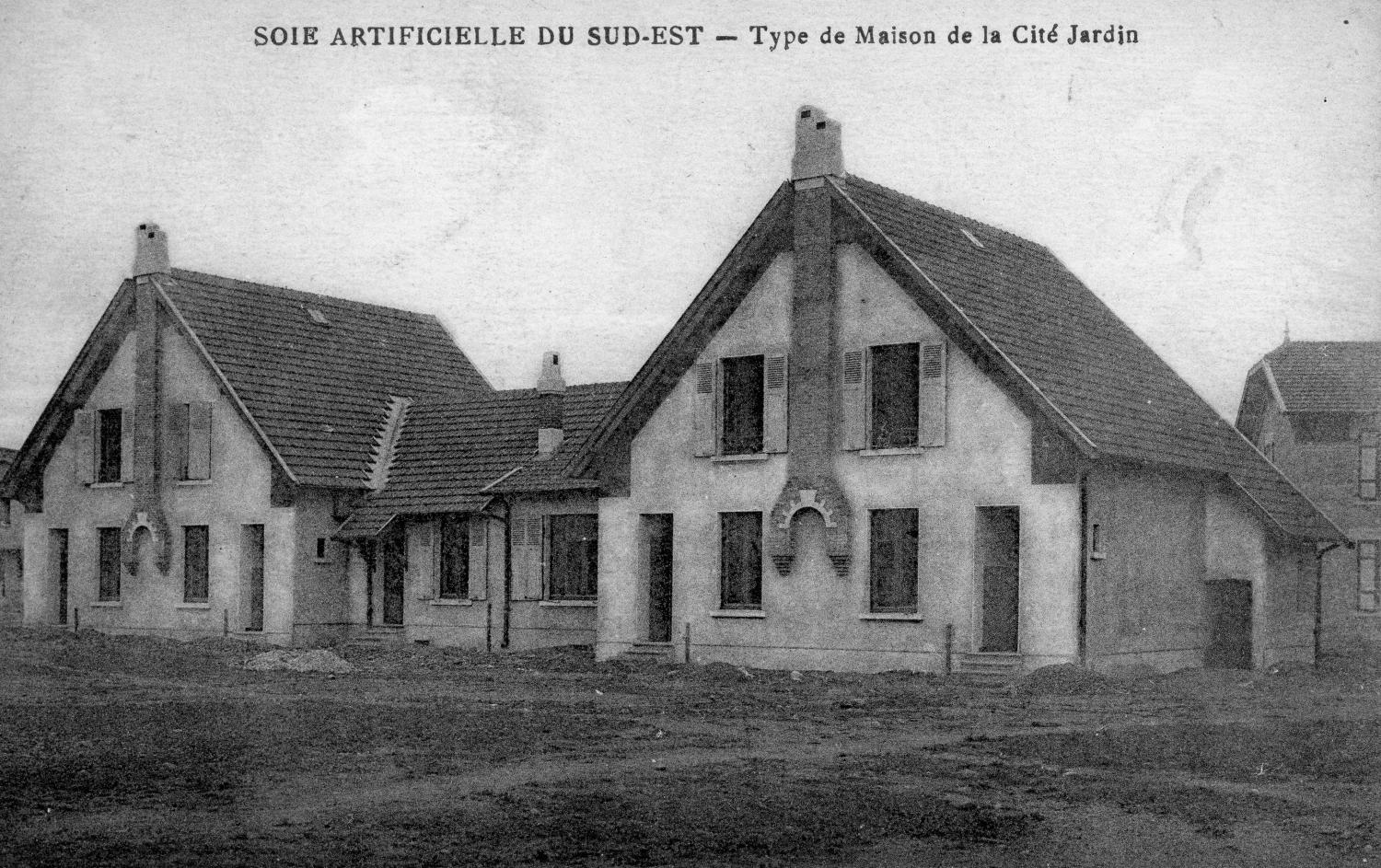 Soie artificielle du Sud-Est. Type de Maison de la Cité-jardin