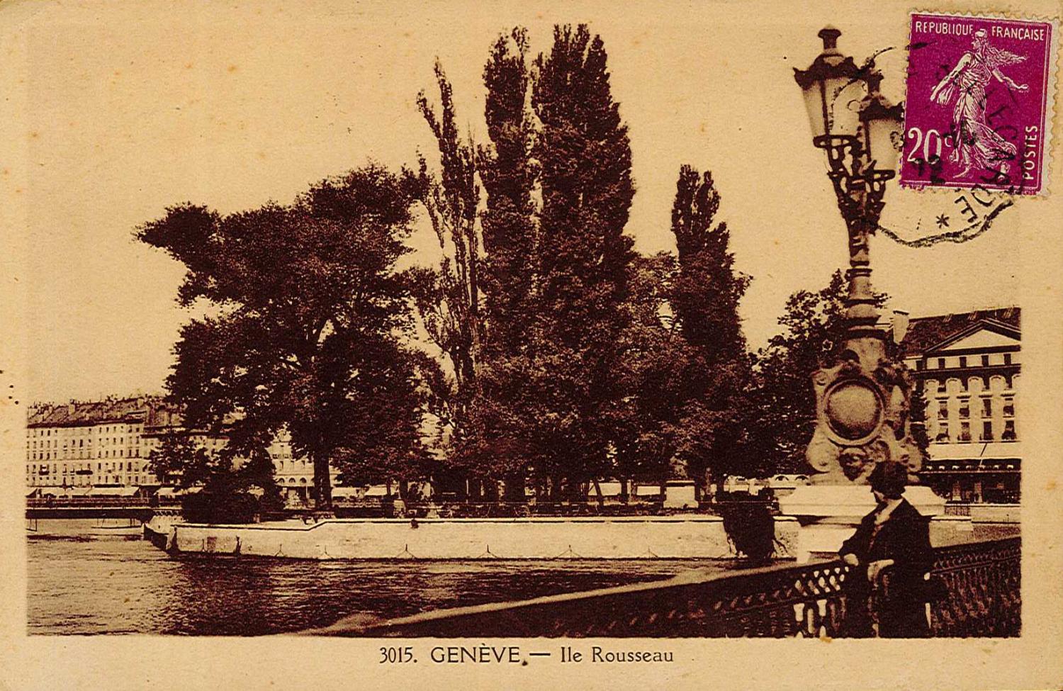 Genève - Ile Rousseau.
