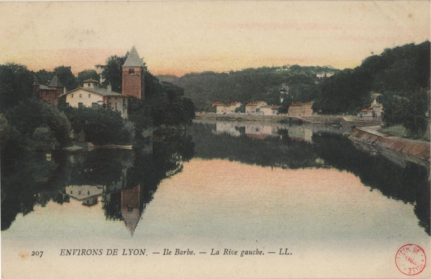 Environs de Lyon : Ile Barbe ; La Rive gauche.