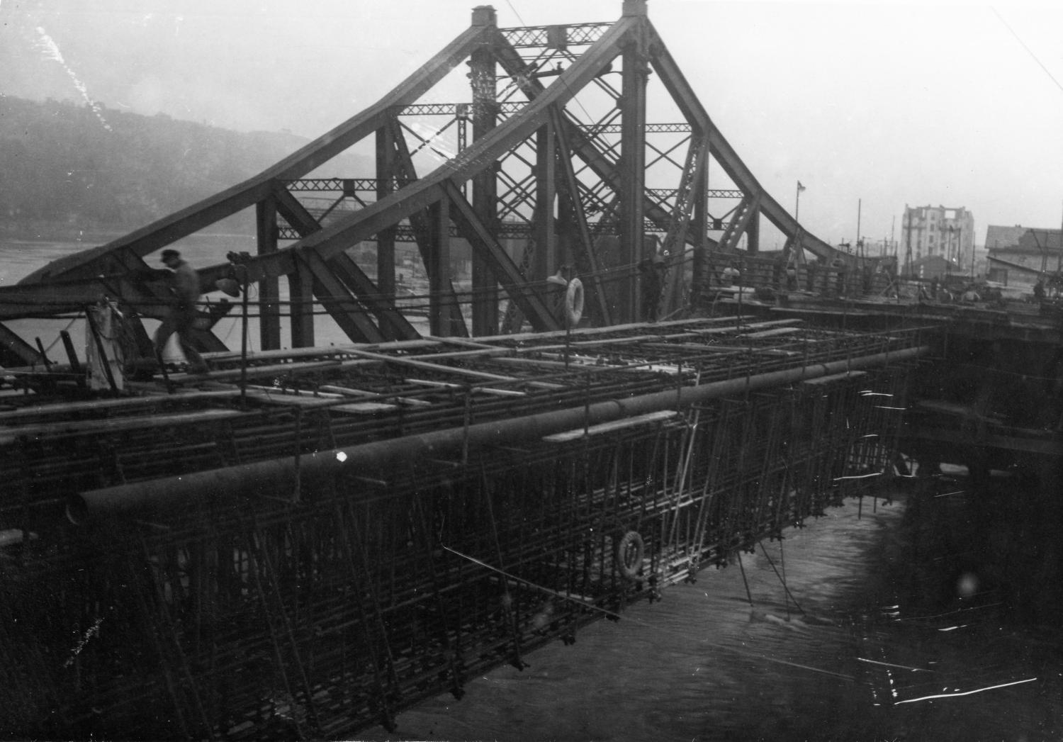 Pont et viaduc de la Mulatière sur la Saône