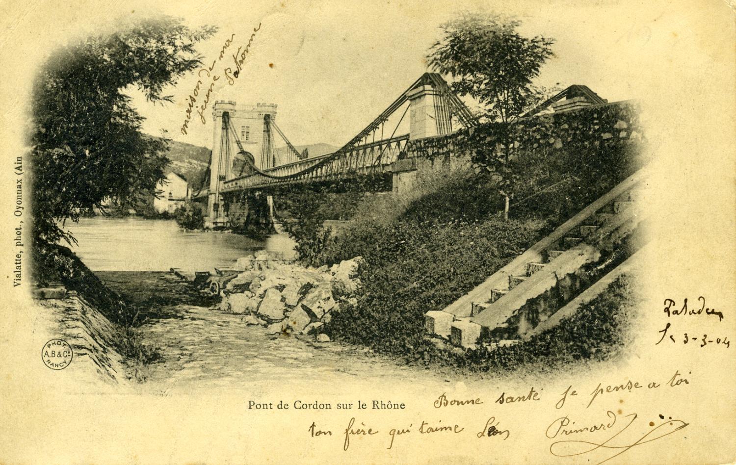 Pont de Cordon sur le Rhône.