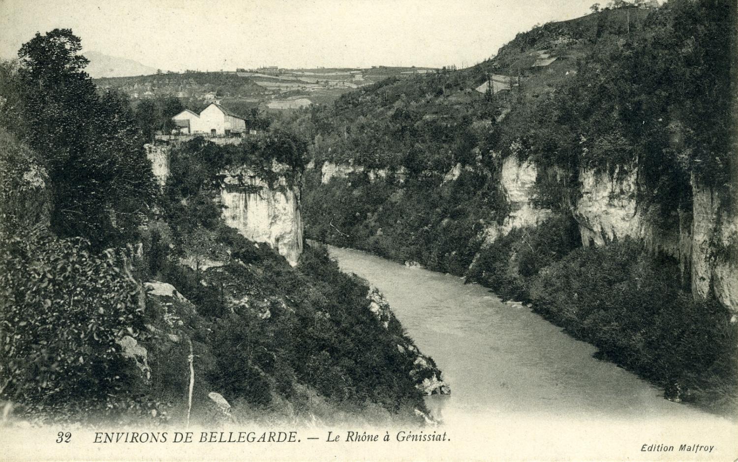 ENVIRONS DE BELLEGARDE. - Le Rhône à Génissiat.
