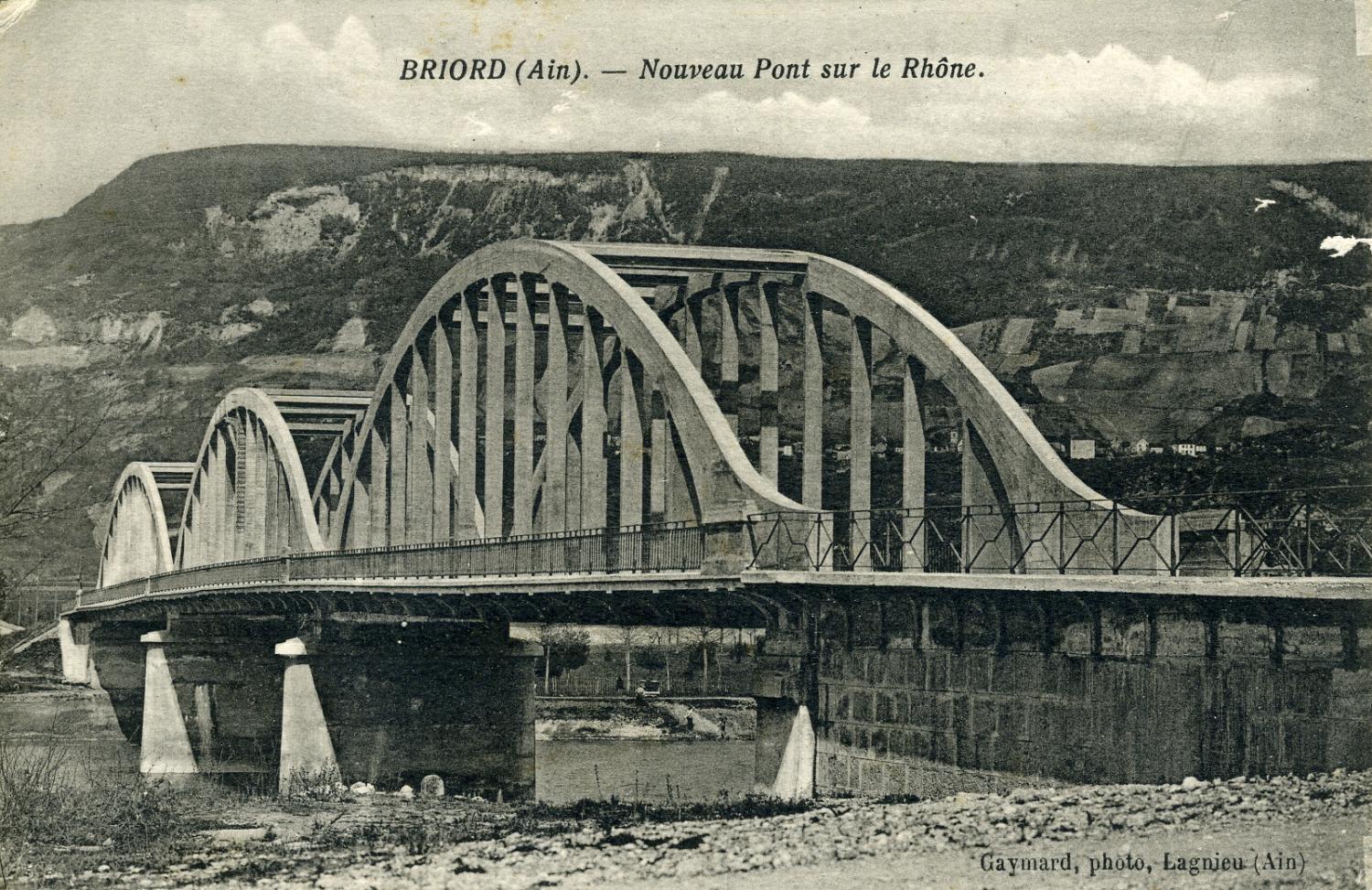 Briord (Ain). - Nouveau Pont sur le Rhône.