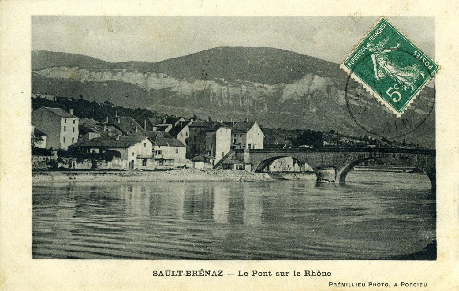 Sault-Brénaz - Le pont du Rhône