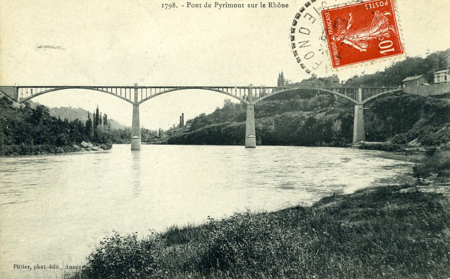 Pont de Pyrimont sur le Rhône.