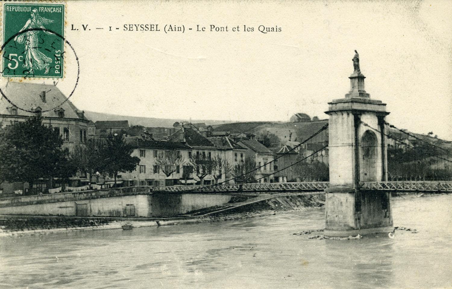 Seyssel (Ain) - Le Pont et les Quais