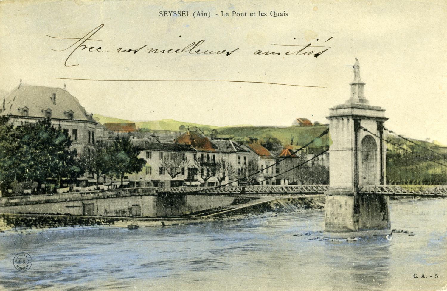 Seyssel (Ain) - Le Pont et les Quais