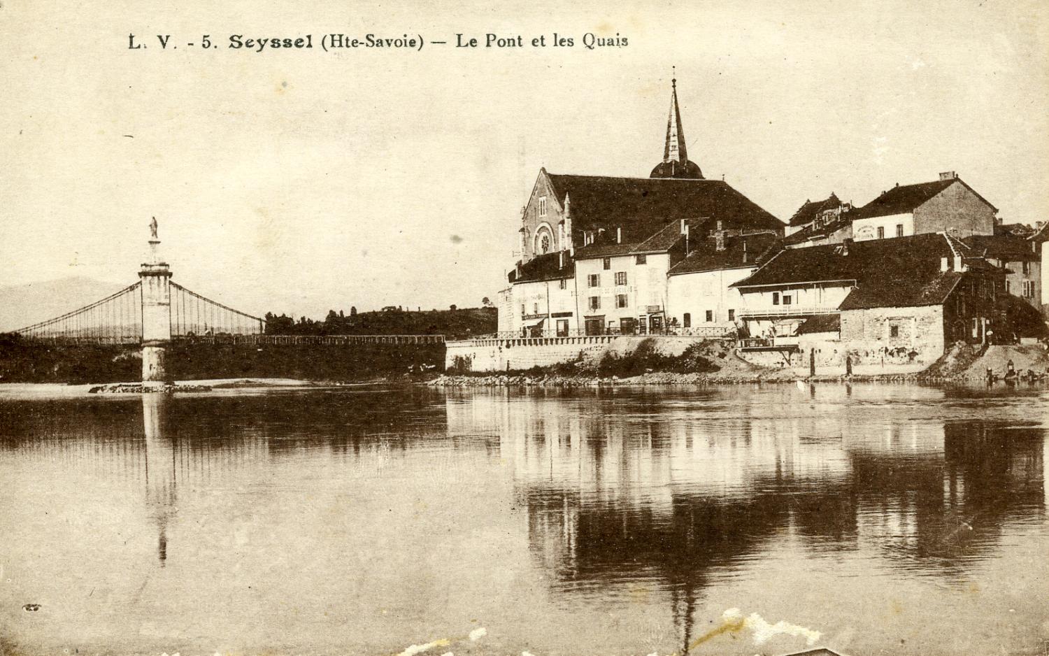 Seyssel (Hte-Savoie) - Le Pont et les Quais