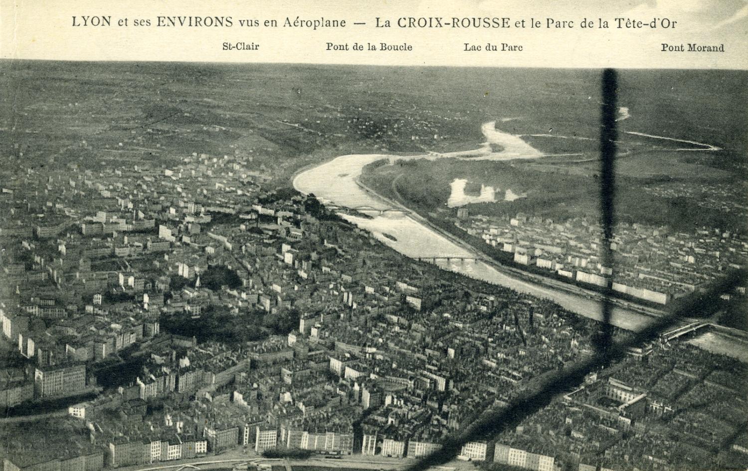 Lyon et ses environs vus en aéroplane