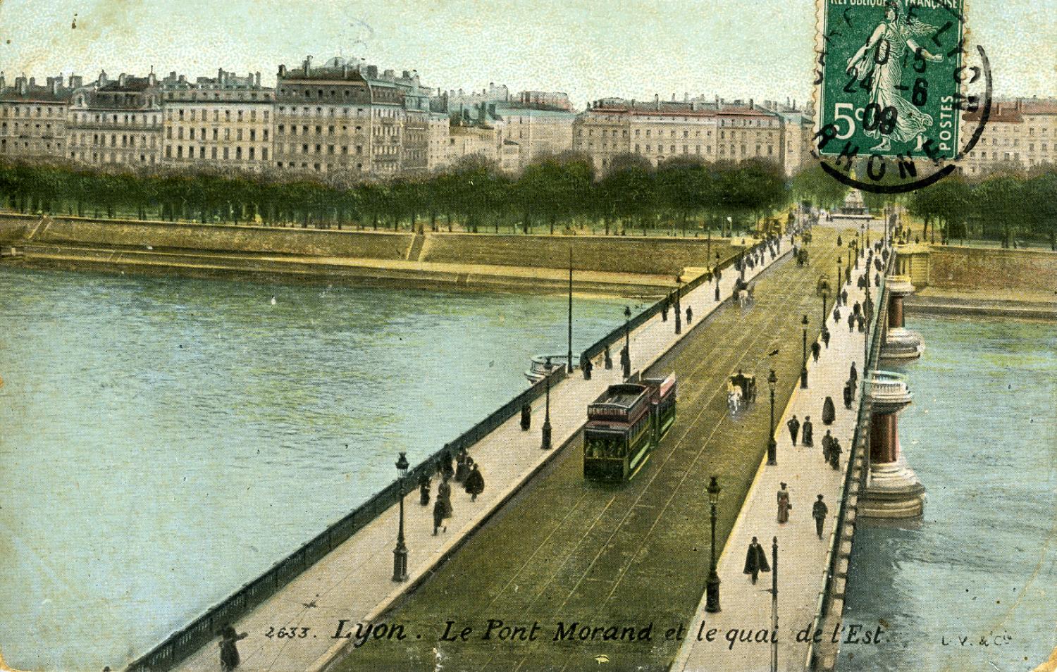 Lyon. - Le Pont Morand et le quai de l'est