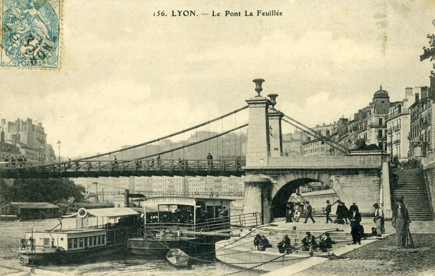 Lyon. - Le Pont de la Feuillée