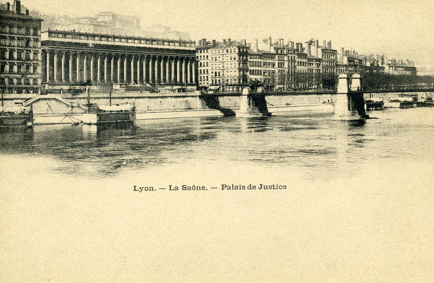 Lyon. - La Saône. -Palais de Justice