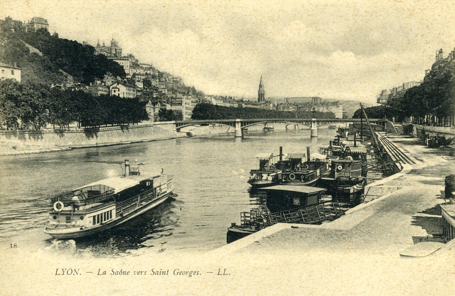 Lyon. - La Saône vers Saint-Georges.