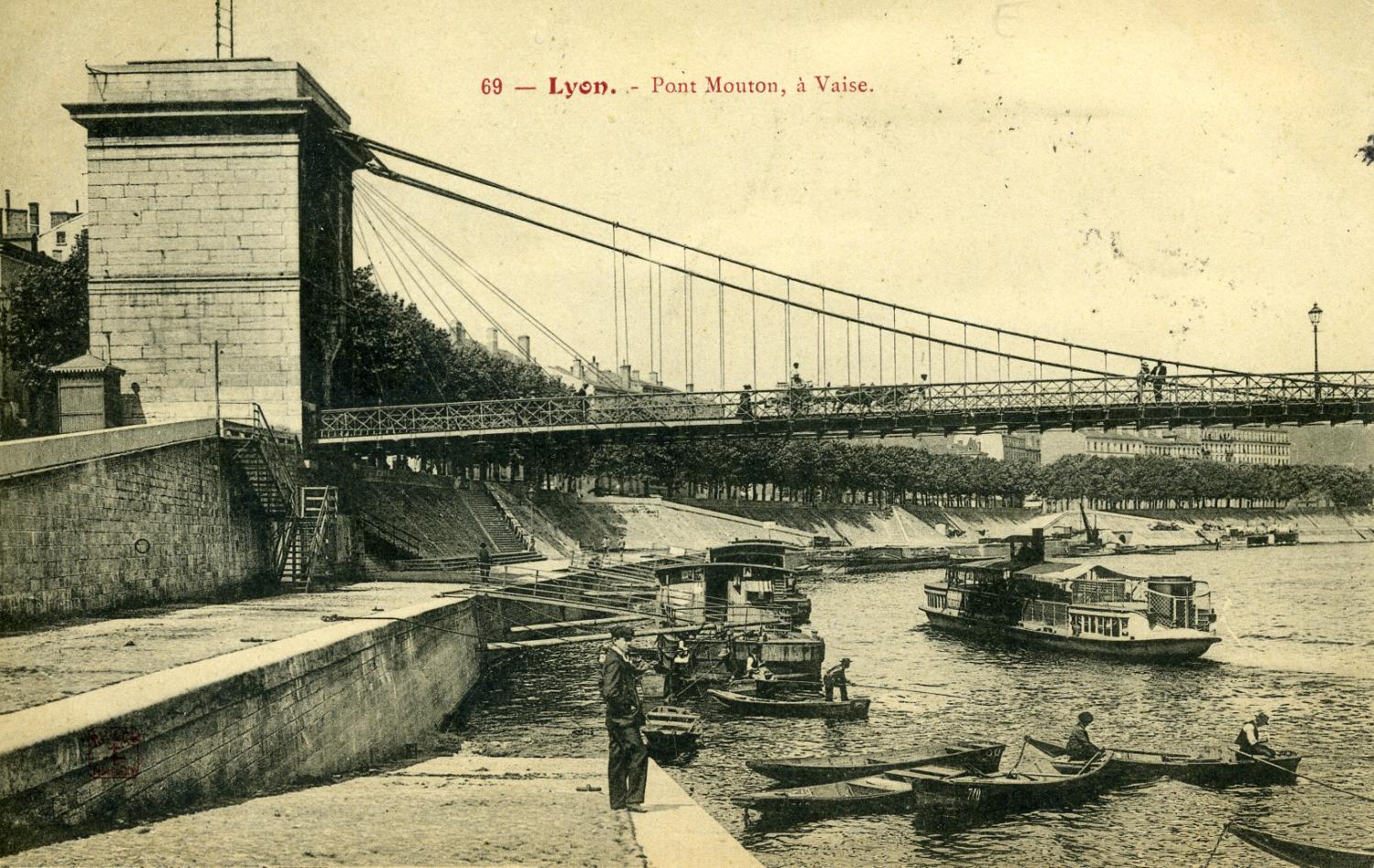 Lyon - Pont Mouton, à Vaise.