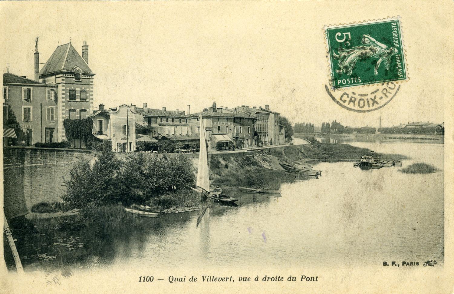 Quai de Villevert, vue à droite du Pont