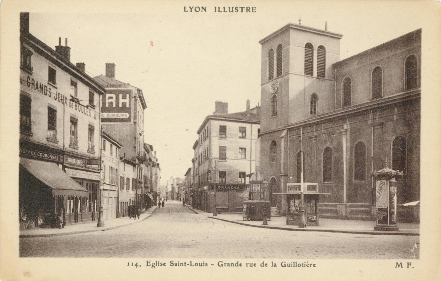 Lyon Illustré : Eglise Saint-Louis ; Grande rue de la Guillotière.