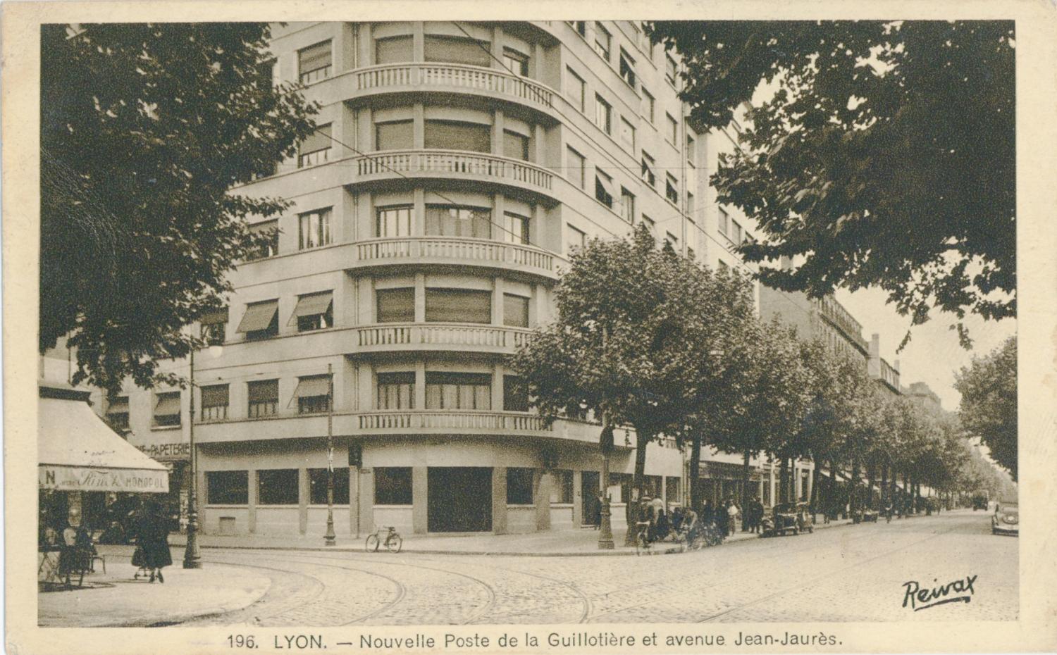 Lyon. - Nouvelle Poste de la Guillotière et avenue Jean-Jaurès