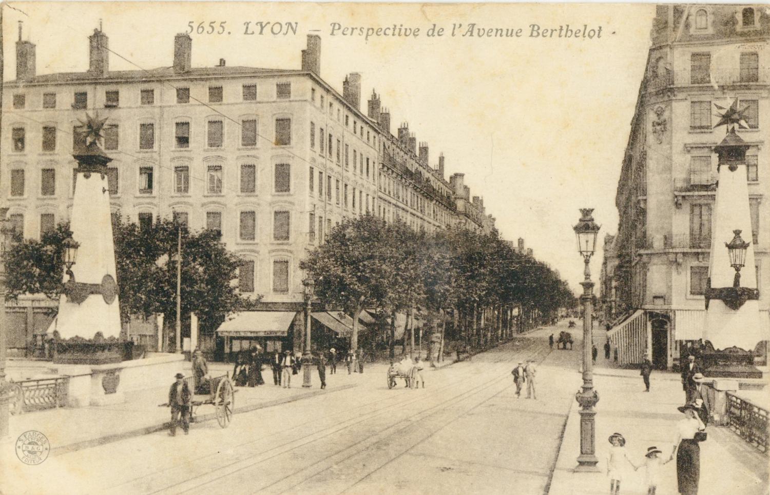 Lyon : Perspective de l'Avenue Berthelot.