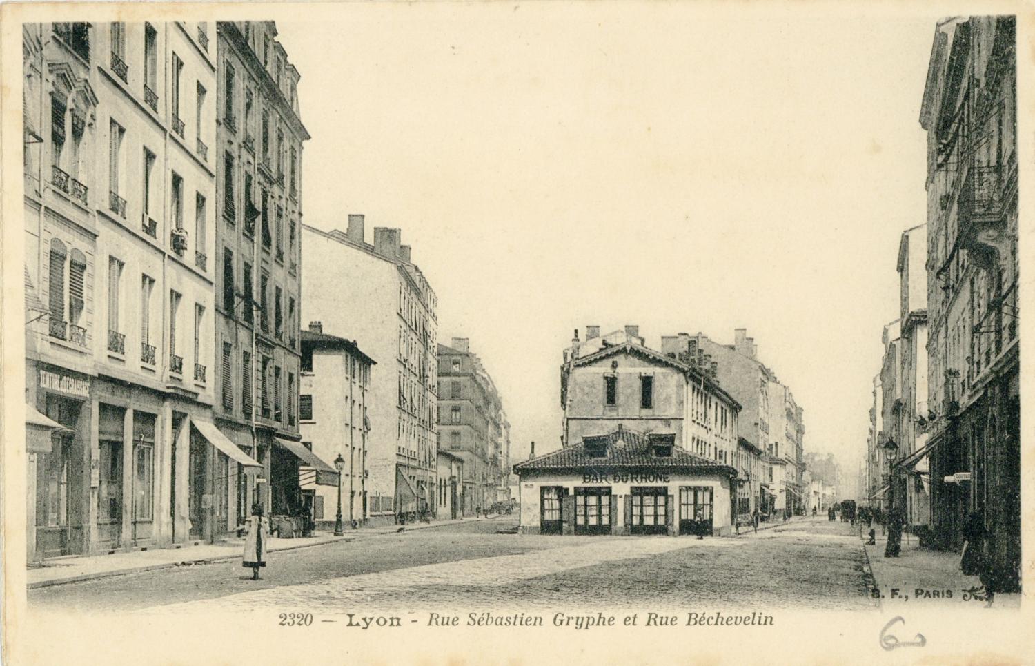 Lyon : Rue Sébastien Gryphe et Rue Béchevelin.