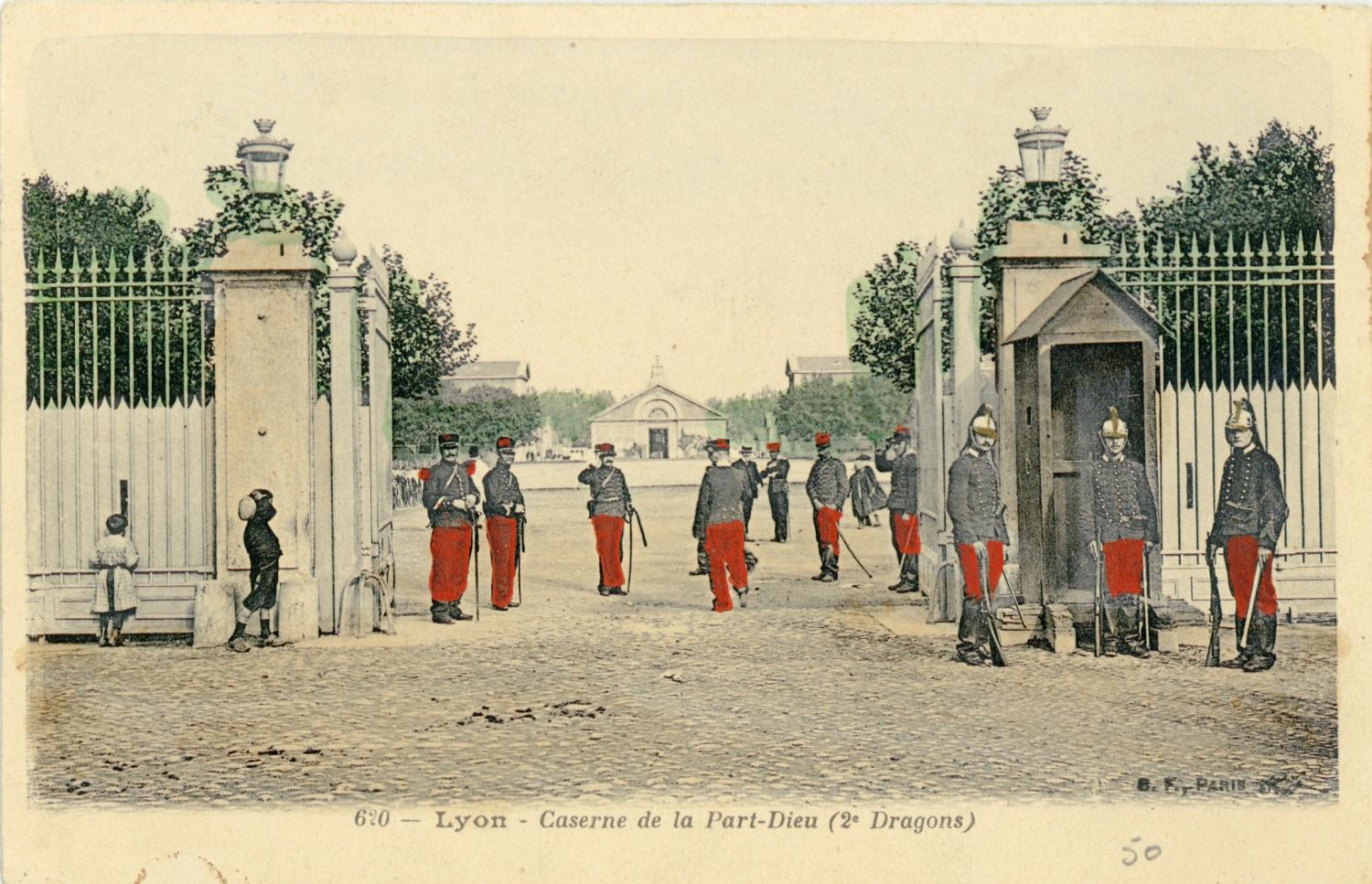Lyon : Caserne de la Part-Dieu (2e Dragons).