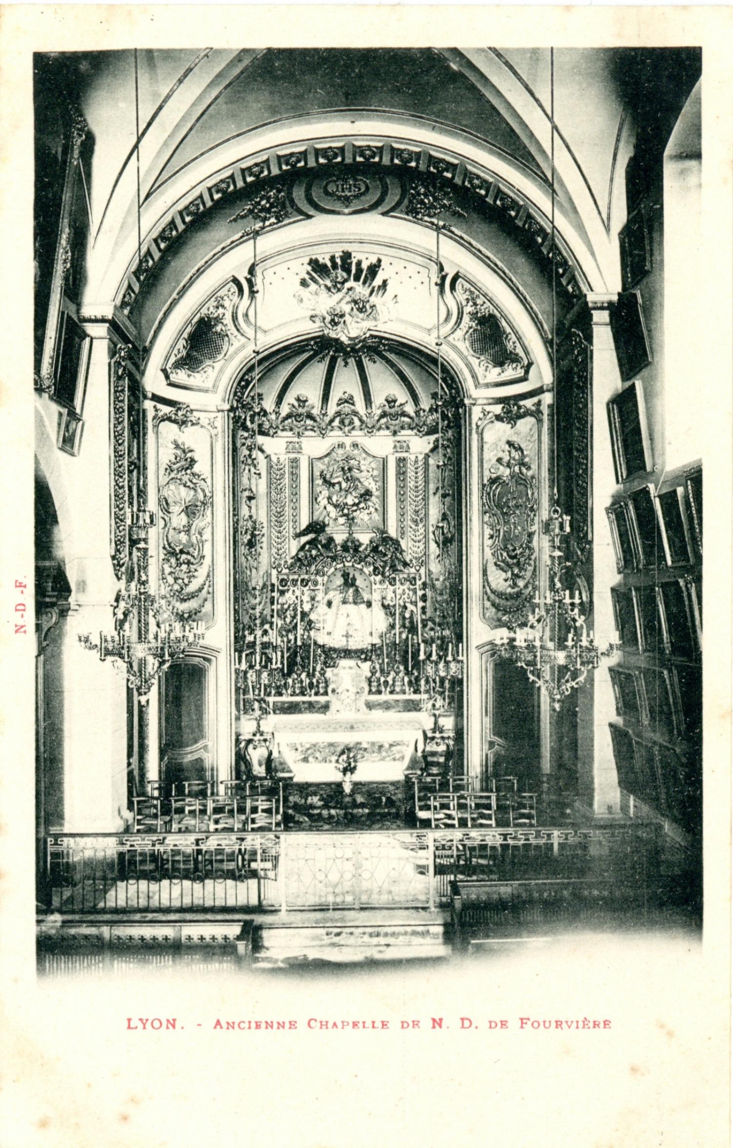 Lyon : Ancienne Chapelle de N.D. de Fourvière.