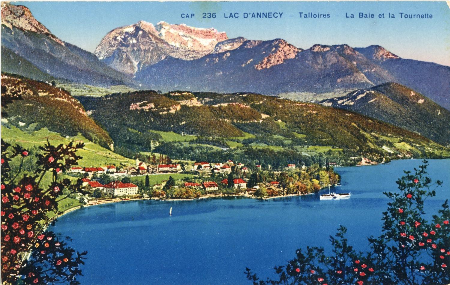 Lac d'Annecy. - Talloires ; La Baie et la Tournette