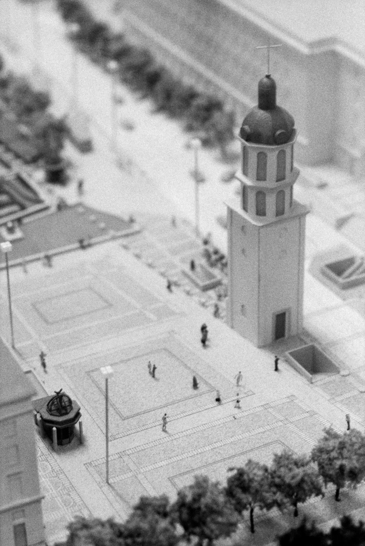 [Lyon 2010. Maquette pour le projet de réaménagement de la place Antonin-Poncet (Ch. Delfante, architecte)]