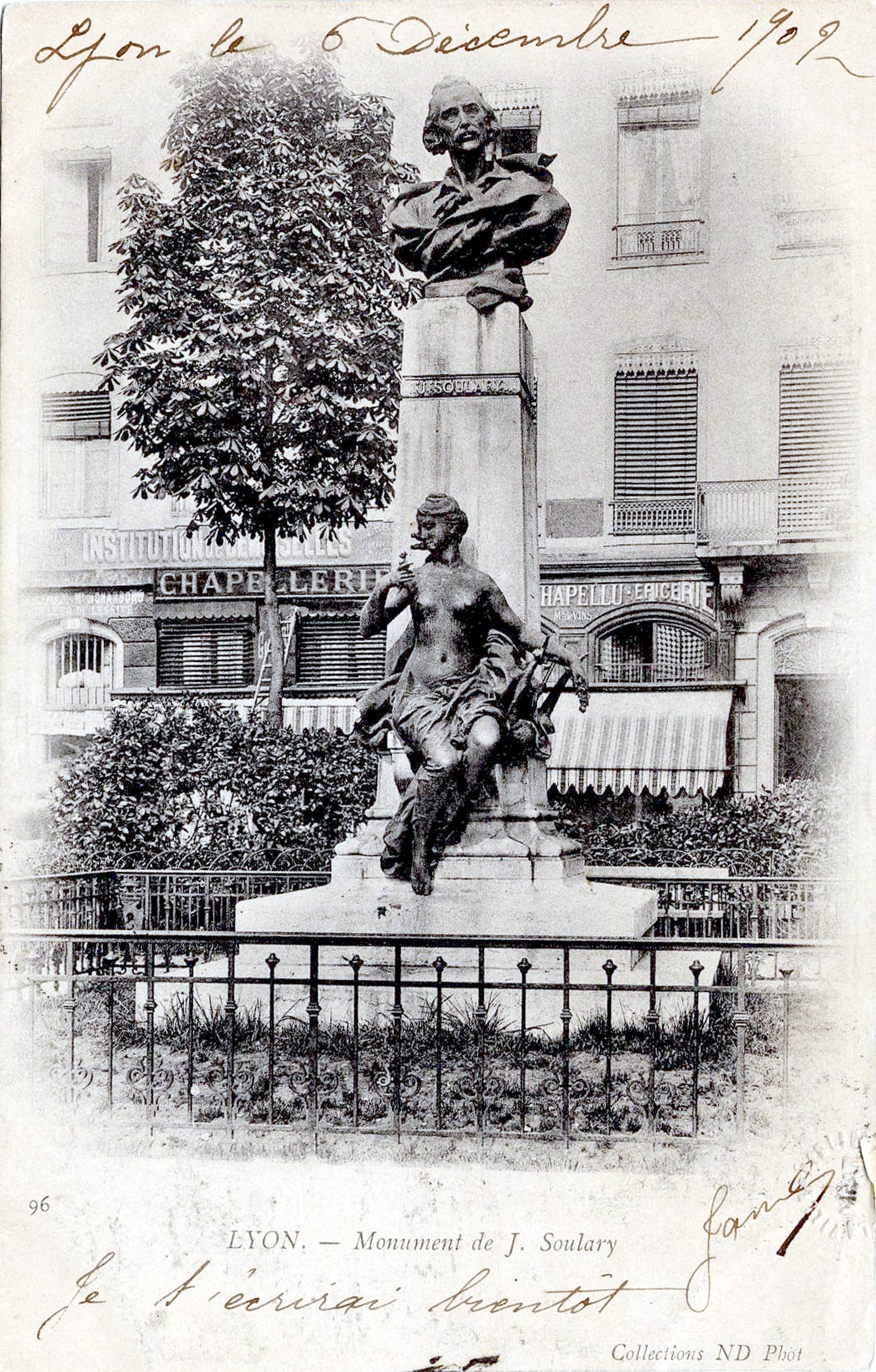 Lyon. - Monument de J. Soulary