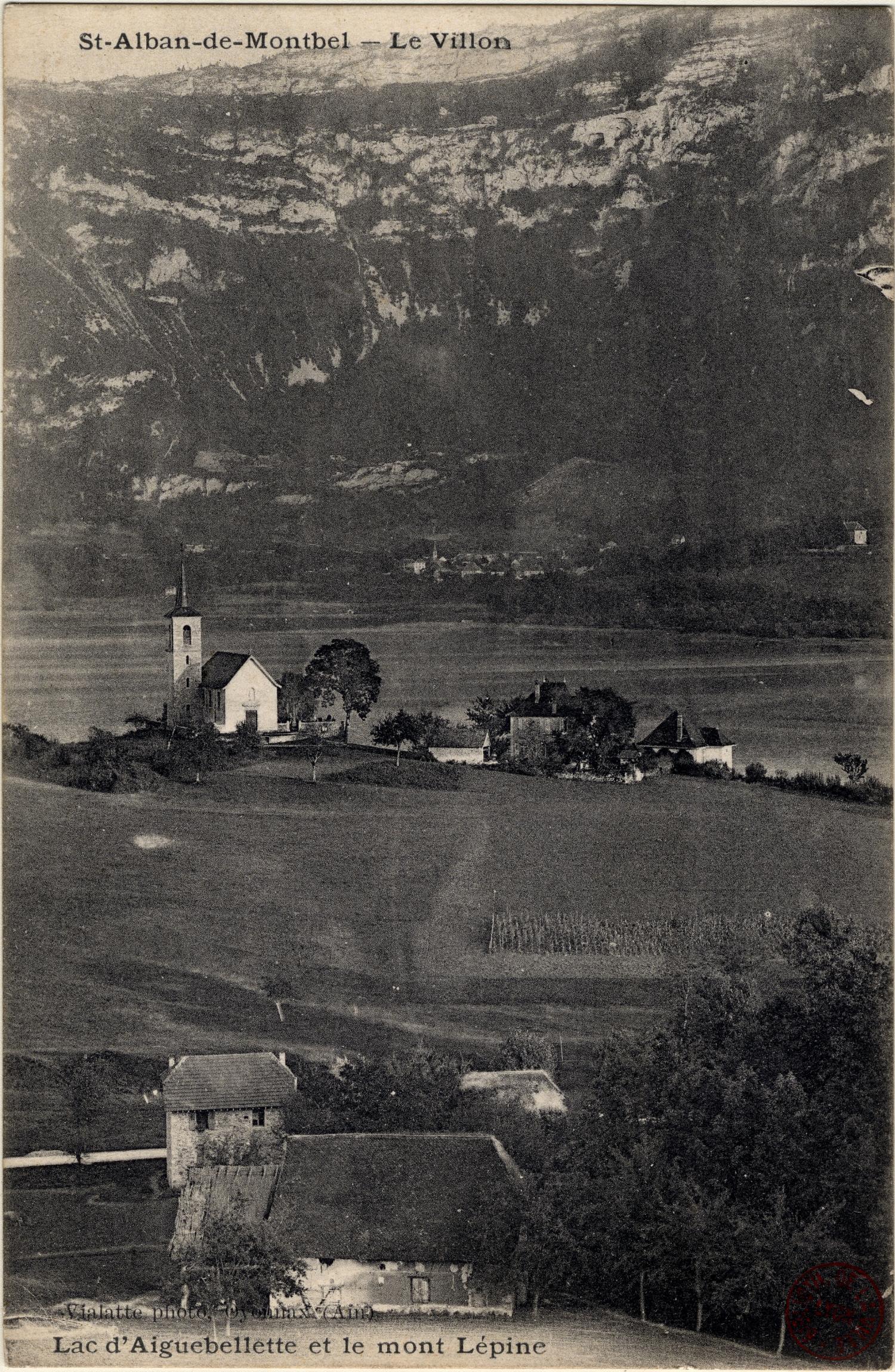 St-Alban-de-Montbel. - Le Villon. - Lac d'Aiguebelette et le mont Lépine