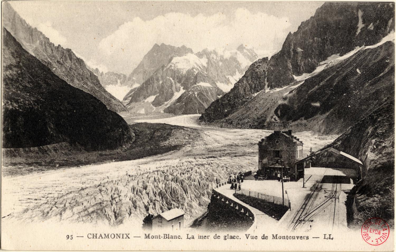 Chamonix : Mont-Blanc ; La Mer de Glace ; Vue de Montenvers