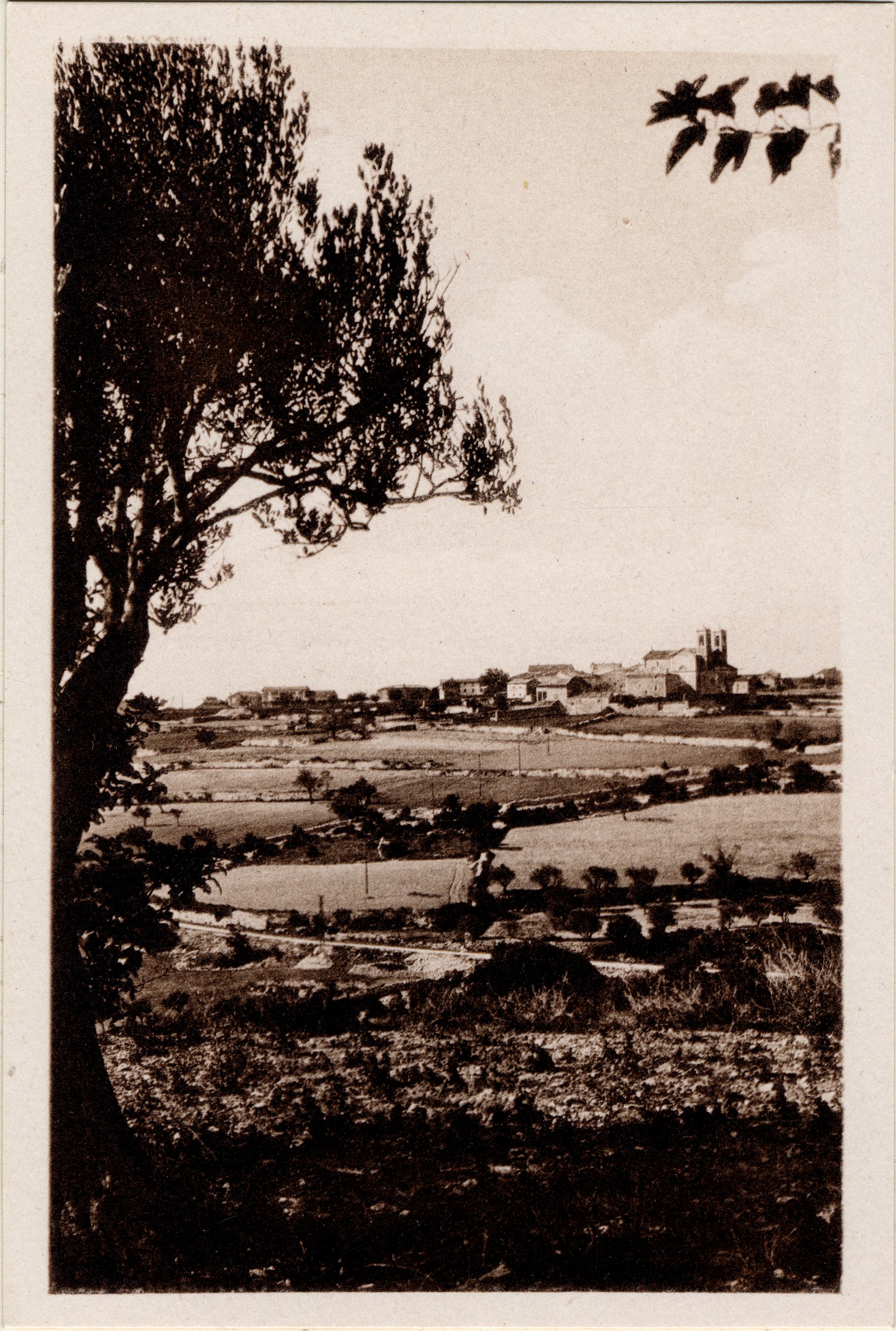 Orgnac l'Aven (Ardèche). Vue du village, côté est