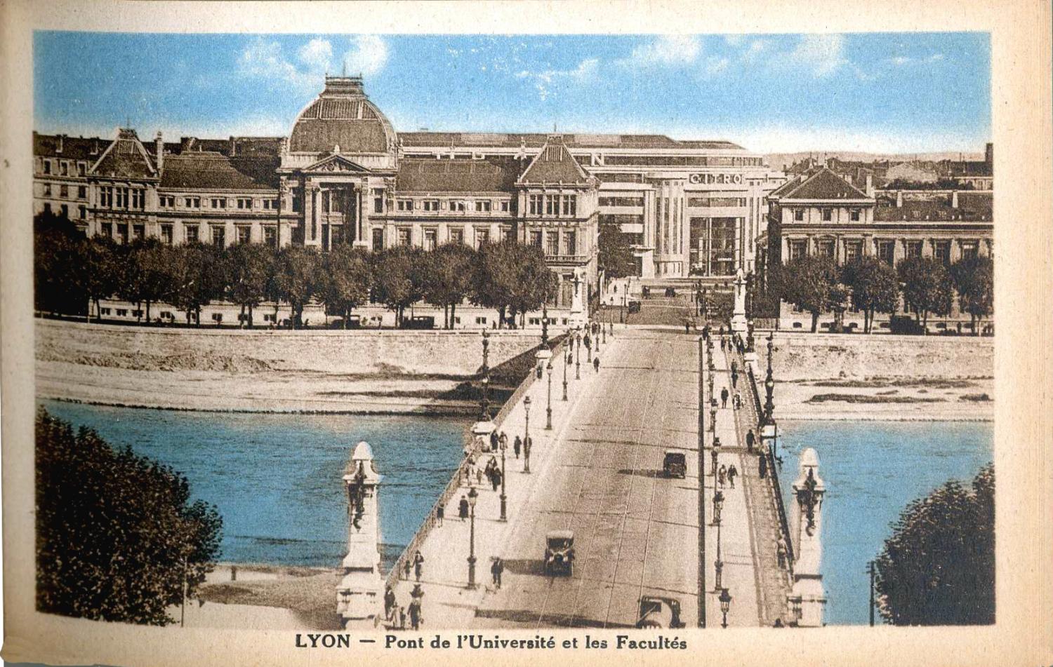 Lyon : Pont de l'Université et les Facultés