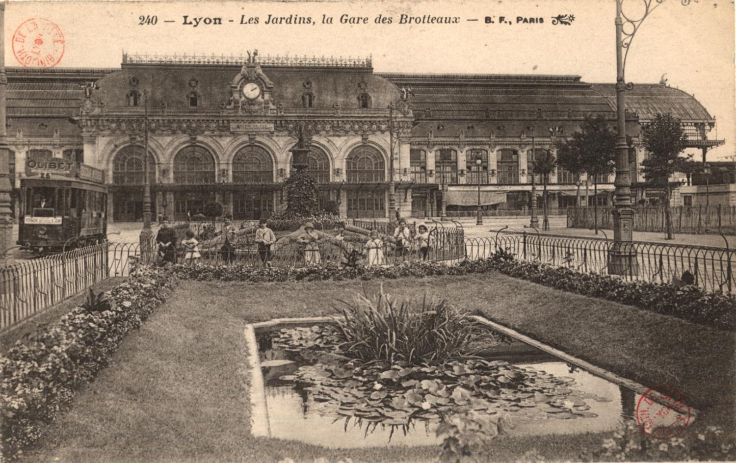 Lyon : Les Jardins ; la Gare des Brotteaux