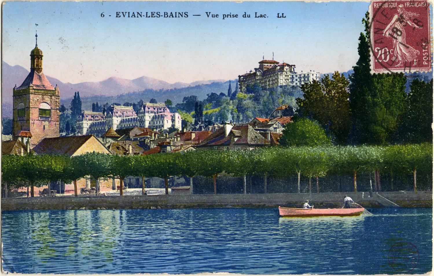 Evian-les-bains : Vue prise du Lac