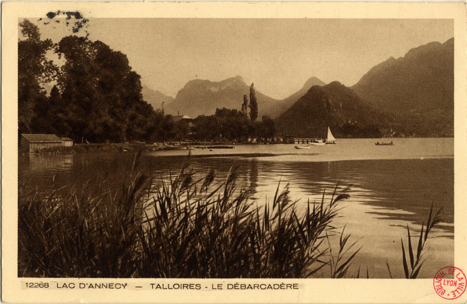 Lac d'Annecy : Talloires ; Le débarcadère